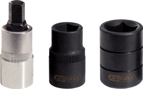 KS Tools 150.2140 1/2 Bremssattel-Spezialstecknuss-Satz, 3-tlg.