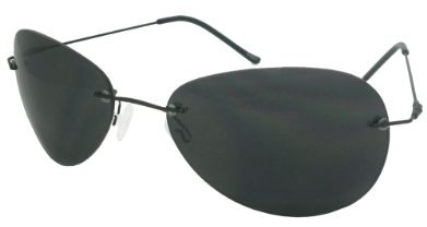 Horatio Style Sonnenbrille, Rahmenlos / Rauchfarbene Gläser