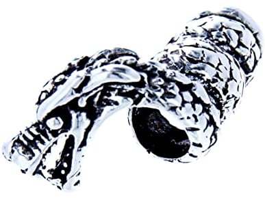 Kiss of Leather Bartperle Haarperle 925 Silber Drache 941