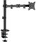 Ewent EW1510 Braccio Singolo Monitor,Supporto Singolo per PC a Schermo Piatto,Staffa Di Supporto Tv/Monitor 13-27 Pollici,Altezza e Inclinazione Regolabili e Rotazione, con Morsetto,VESA 75X75-100X100