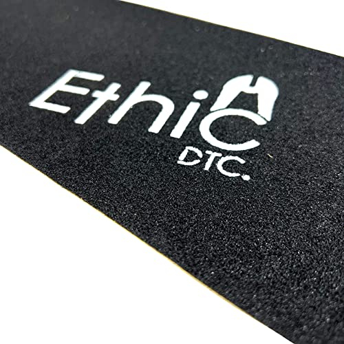 Ethic DTC Stunt-Scooter Griptape schwarz 540 x 127mm Big Logo Offset Druck weiß + Fantic26 Sticker