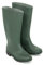 STI Stivale in PVC di colore verde alto, altezza ginocchio, provvisto di suola nera n. 47