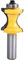 KATUR Bullnose Bead Column Face Molding Router Bit with 1/2 Inch Shank Woodworking Milling Tools (1/2 Shank; 1.25 Width)