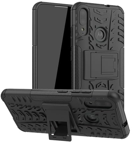 betterfon Oudoor Hülle Kompatibel mit Motorola Moto E6 Plus | Case Panzer Hülle Cover Schutzhülle Etui Bumper | Schwarz