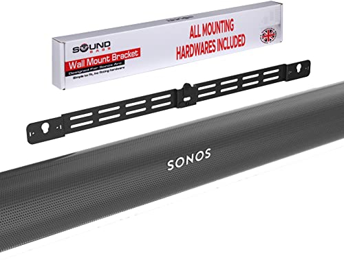Sound bass Arc Wandhalterung, Schwarz, Kompatibel mit Sonos Arc und Arc Ultra, Einstellbare Tiefe, Sämtliches Montagezubehör Enthalten, Entworfen in Großbritannien