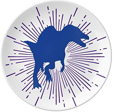 Side Assiette décorative en porcelaine Motif chasse aux animaux