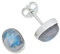 Ohrstecker 925 Silber Mondstein weißer Stein schimmer Edelstein Damen Sterling Silber Stecker Geschenk (MOS-040-04) von mantraroma