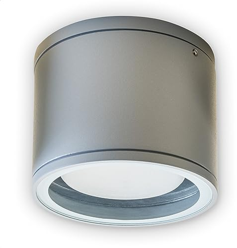INNOVATE LED Aufbauspot - IP54 Deckenstrahler modern - GX53 Ausßenwandleuchte - Aufbauleuchte Alu - Außenleuchte LED Spot exkl. Leuchtmittel (Silber)