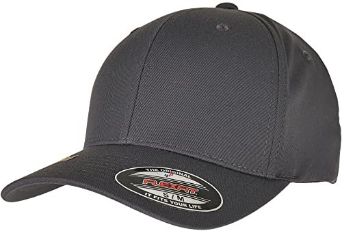 Flexfit Unisex Recycled Polyester Cap Baseballkappe, Light Charcoal, S/M