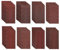 AZKEEGREY 80 Stück Schleifpapier Rechteckiges 8 Löcher, Schleifblatt Set, 93 x 185 mm Schleifpapier Klett Körnung 40/60/80/120/180/240/320/400 Zubehör Schwingschleifer für Holz Metall Farbe
