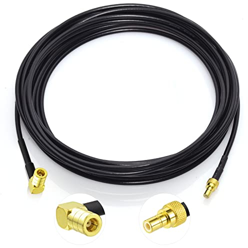 Eightwood DAB+ Antenneadapter SMB Kabel Auto Radio SMB Buchse auf SMB Stecker RG174 16.4ft 5M DAB Antenne SMB Verlängerung für TechniSat Pioneer Sony Alpine MEHRWEG