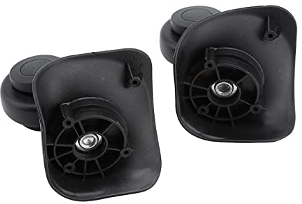 Tiiyee Ersatzrollen für Koffer, Ersatz Kofferrollen Gepäck Koffer Räder, 2 Stück Koffer Rollen Ersatz PVC Lenkrollen Gepäckräder Rad Rollen Ersatzräder Drehräder Reparatur Kofferraeder Zubehör Trolley