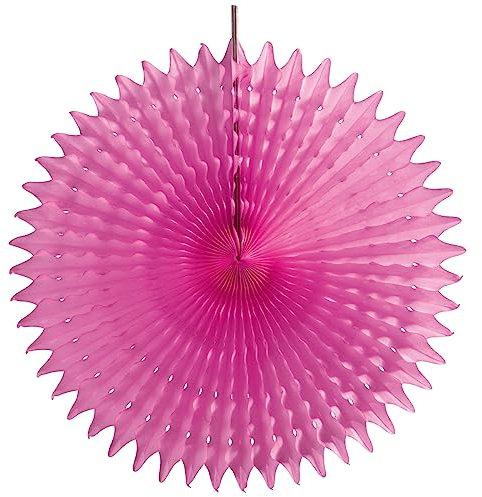Dekofächer papierfächer Partydeko raumdeko 25 cm Ø pink Papier B1
