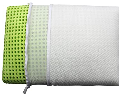 MAPE Duftkissen Nackenstützkissen viscoelastischer Thermo-Soft-Schaum Kissen 100% Baumwollbezug. Geruchlos (Camping, 50 x 35 x 13,8 cm)