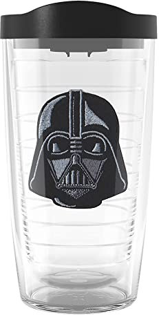 Tervis Star Wars Darth Vader Emblem Made in USA Double Walled Insulated Tumbler Cup Keeps Drinks Cold & Hot, 16oz, Classic