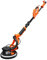 GYMAX Levigatrice a Secco 750W, Levigatrice Cartongesso per Muro 1750 RPM, con 6 Velocità Regolabili, Luce LED, Raccolta Automatica della Polvere, 12 Dischi Abrasivi Ф210 mm e Cavo 2,95 m