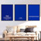 Dittelle Yves Klein Ausstellungsposter Monochrom Blau Leinwand Gemälde Wandkunst Bild Französische Moderne Kunstdrucke Wohnkultur 30x45cm-3Pieces Frameless