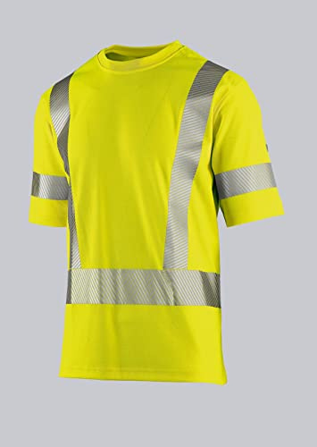 BP 2136-261-0066 T-Shirt für Sie & Ihn, 50% Baumwolle/50% Polyester, Warngelb, Normale Passform, Größe S