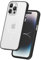 FLOLAB Surtect Tri-Fusion Magnetic for iPhone 14 Pro Max Phone Case Protective Slim Design Magsafe Compatible Military Grade Black Frame Matt Translucent Soft-Touch - Arctic White
