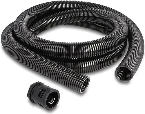 Kabelschutzschlauch 2 m x 28,5 mm mit PG21 Schlauchverschraubung Set schwarz