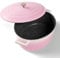 STONELINE Cocotte Bräter Induktion mit Deckel 32 cm, 6,6 L, Topf Antihaft Beschichtung mit echten Steinpartikeln, Bratentopf Schmortopf für alle Herdarten und Backofengeeignet, Farbe: Rosa