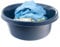 KADAX Matte Plastikwaschschüssel, Kunststoffschüssel, Runde Spülschüssel, Robuste Waschschüssel, Haushaltswasserschüssel für Badezimmer, Allzweck-Wanne (Marineblau, 20L)
