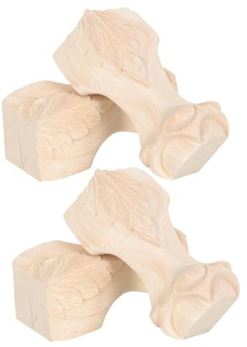 Gadpiparty 4 Stück-Pack Möbelbeinverlängerungen 15x6 cm, Khaki