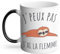 Mug Thermo-réactif Tasse Magique - J'Peux Pas J'ai la Flemme Paresseux Illustration - 325 ml