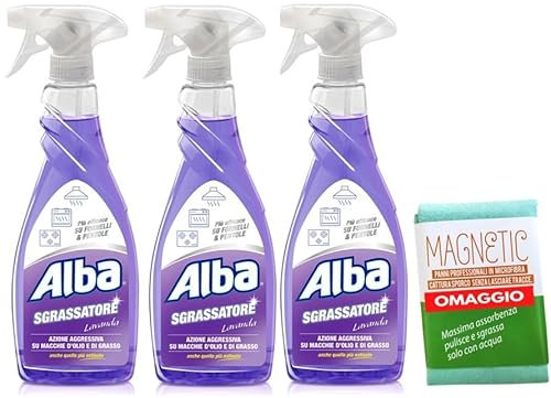 Alba Entfetter Lavendel, 3 Stück à 650 ml mit Gratis-Reiniger-Konzentrat