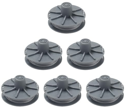COEWUR 6 Pezzi Bobina a Filo per Tagliabordi Rocchetto Filo Tagliabordi Ø1,6mm Bobina Ricambio Decespugliatore per EasyCut 400/25 Art.9807 Easycut 400 Art.8846
