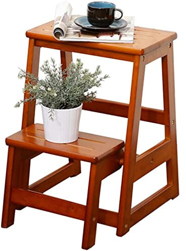 OZBMA Escabeau portatif Pliant escabeau Pliant Petits tabourets échelle en Bois escalier étagère escabeau