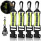 Orchideeknc 4 Stück Feuerwehr Handschuhhalter, Einfacher Metallclip mit Kunststoffkarabinern, zum Aufhängen von Handschuhen, Handtüchern, Schutzhelmen