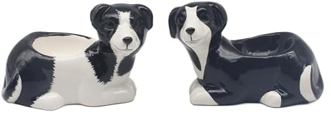 The Leonardo Collection Collie Novelty Egg Cups | Kitchen & Home, Egg Holder Storage, Durable, Everyday Use, Stylish Kitchen Accessory