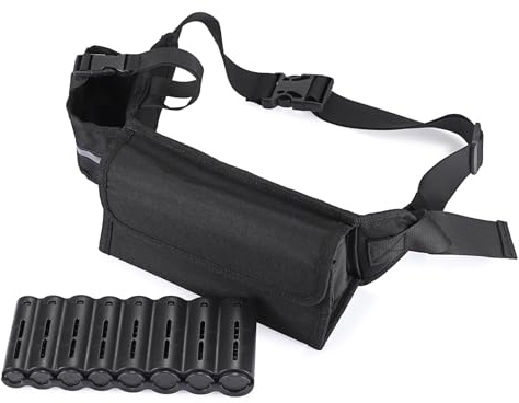 SUMTree Porte-Monnaie Euro Sac de Rangement de pièces avec Porte-Bouteille deau Organisateur de pièces avec Ceinture de Transport pour Serveuse, collecteur, caissier (Noir)
