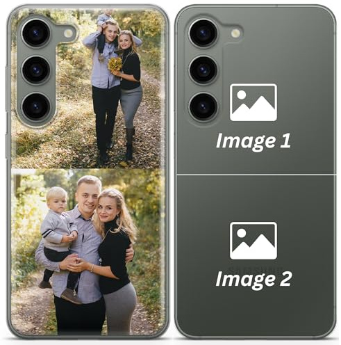 Personalisierte Handyhülle für Samsung Galaxy A56 - TPU Fotohülle zum Selbst Gestalten, eigenes Motiv oder Design - Collage aus 2 Fotos