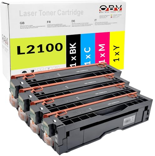 OBV Kompatibles Tonerkartuschen-Set für Pantum CTL-A2100H, 4 Farben, ersetzt CTL-A2100HBK, CTL-A2100HC, CTL-A2100HM, CTL-A2100HY, für CP2100, CP2100D, CP2100DN, CP2100DW, CM2100, CM2100D, CM2100DW