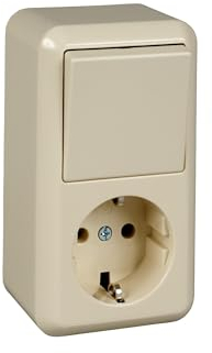 Elso 388600 AP-Kombination 10/16A CONTURA perlweiss Kombi.6.10A/16A.STK Con pw