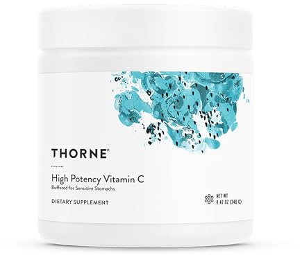 THORNE - High Potency Vitamin C - Ascorbic Acid with Calcium, Magnesium & Potassium - Healthy Immune Function & Antioxidant Support* - Third-Party Certified - Gluten, Dairy & Soy-Free - 42 Servings