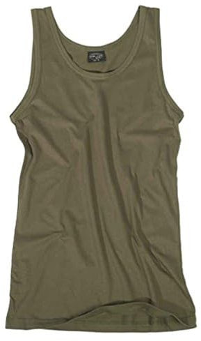 Mil-Tec Herren Gerippt T-Shirt, Oliv, L EU