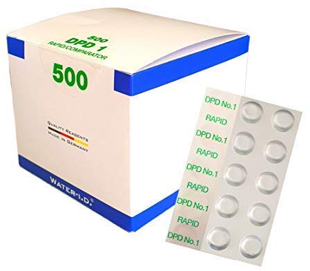 well2wellness® Pool Testtabletten/Messtabletten DPD No. 1 RAPID für den Chlorwert - 500er Pack