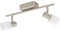 EGLO LED Deckenlampe Taberno, Deckenstrahler, Stahl in nickel-matt, Glas satiniert in weiss warmweiß