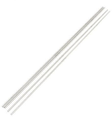 sourcingmap 5Pcs Tige Acier 350mm x 2.5mm Acier Inoxydable Mouvement Circulaire Ronde Barre