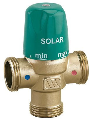 Watts - Mitigeur thermostatique solaire - Mitigeur thermostatique Solaire MMV-S - corps 1 (26/34) Laiton - Mâle G 1/2 (15/21) -