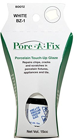 Porc-a-fix Bootz Porcelain Touch-up Repair Glaze Paint, White (BZ-1)