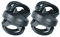 LIOOBO 2 Stücke Taschenlampe Halter 360 Grad Einstellbar Universal Fahrrad Taschenlampe Lampenhalterung Klemmständer Halter für Fahrrad Schwarz