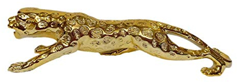 Decor India Handicraft Metall Antik Jaguar Panther Statue Leopard Figur Schaustück Deko Home Interior Decor Artikel Feng Shui