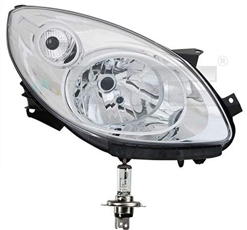 Scheinwerfer rechts chrom H4 für Twingo II CN0_ inkl. Osram Lampen ohne Stellmotor LWR Lampenträger