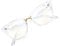 WANWAN Lesebrille für Damen, mit Katzenaugen, modischer Rahmen, übergroße Qualität, farblos