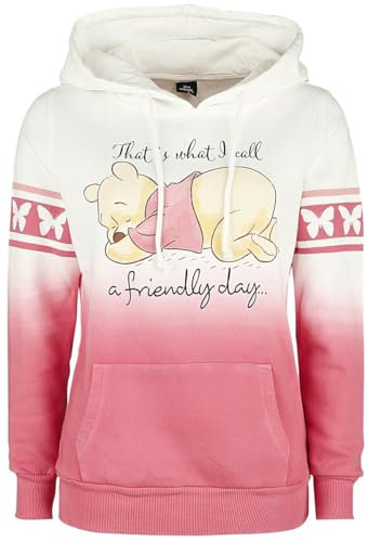 Winnie the Pooh A Friendly Day Frauen Kapuzenpullover weiß/rosa XXL