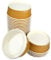 PZ 40 INSALATIERA BIO IN CARTONCINO AVANA 1200 ML ALTA 6,5 CM DIAMETRO 18 CM + PZ 40 COPERCHI IDEALE PER ASPORTO DI INSALATA, FARRO, FRITTI MISTI